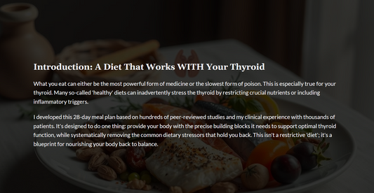 The 28 Day Thyroid Nourishing Diet Plan