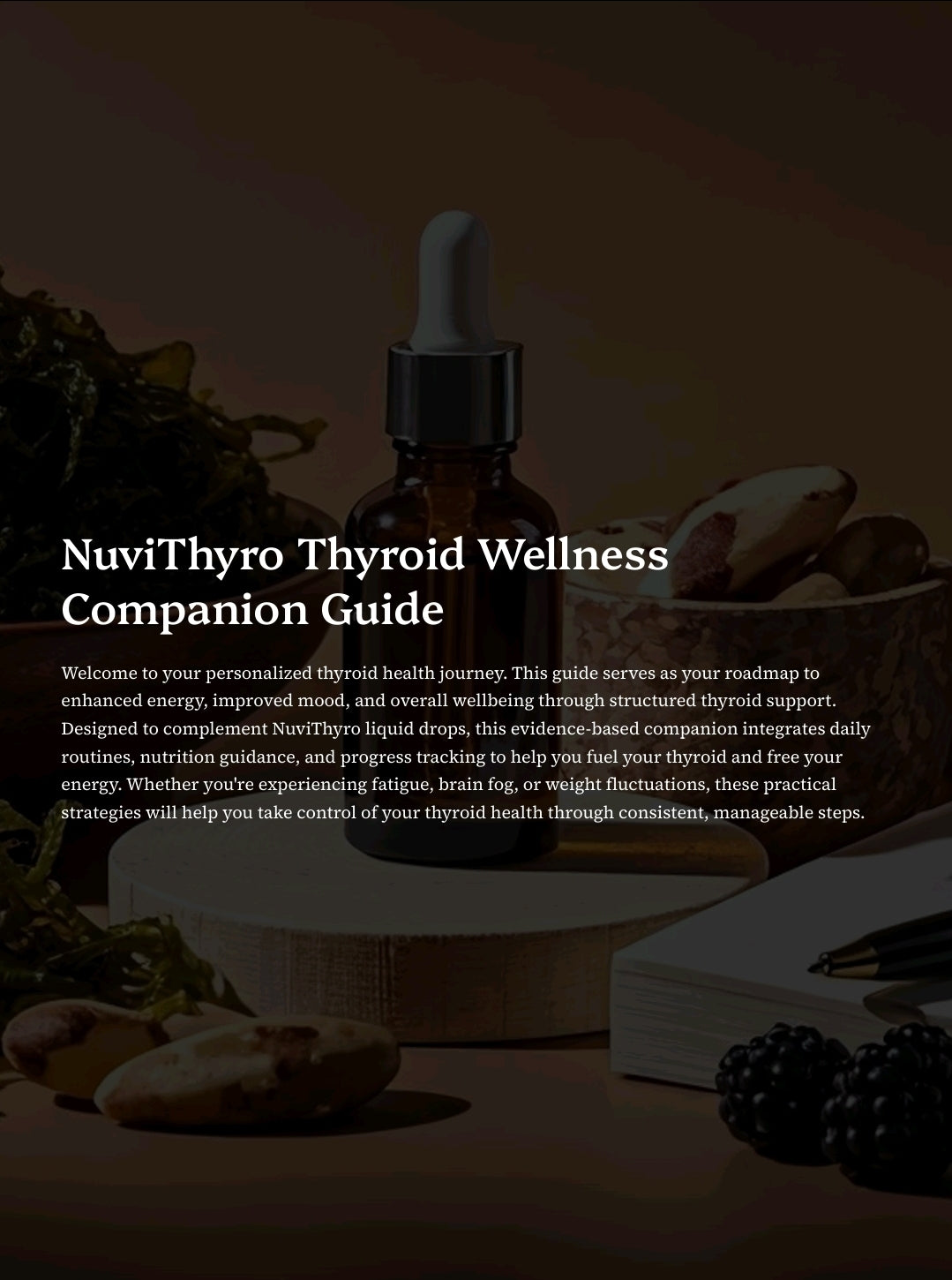 NuviThyro Thyroid Wellness Companion Guide